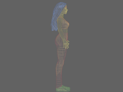 Young Pretty Woman V31028 3D Model