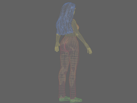 Young Pretty Woman V31028 3D Model