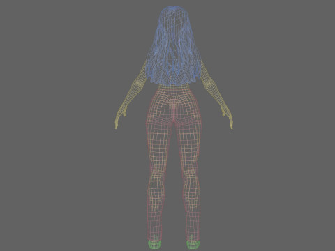 Young Pretty Woman V31028 3D Model