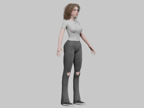 Basic classic woman V31257 3Dモデル