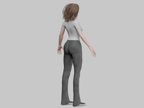 Basic classic woman V31257 3Dモデル