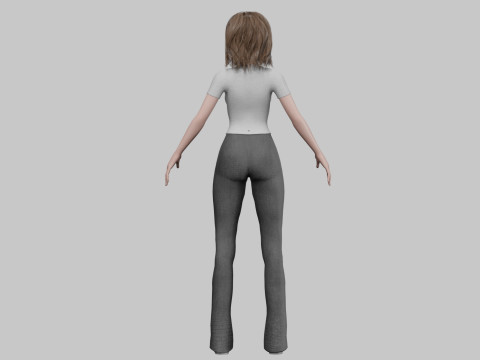 Basic classic woman V31257 3Dモデル
