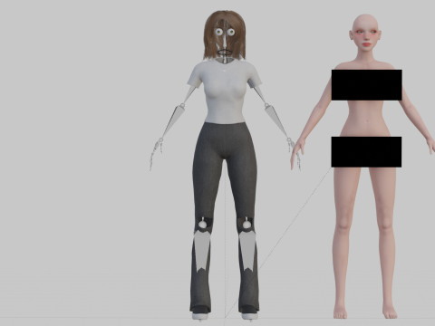 Basic classic woman V31257 3Dモデル