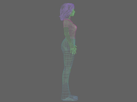 Basic classic woman V31257 3Dモデル