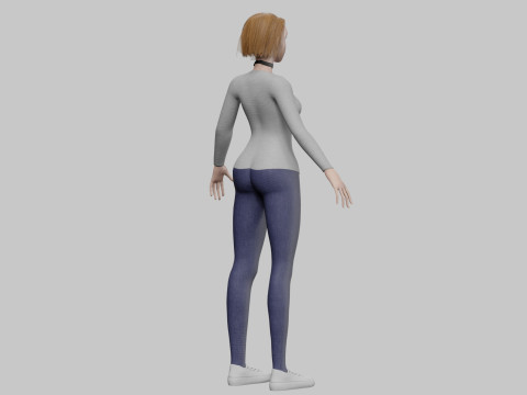 Basic cool woman V32883 Modello 3D