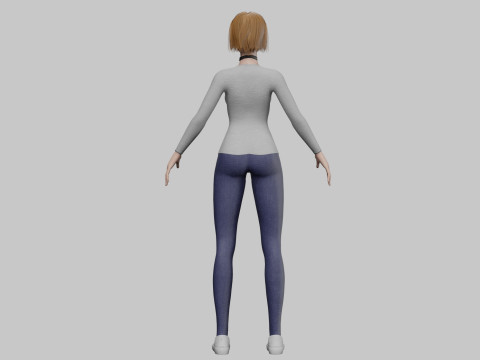 Basic cool woman V32883 Modello 3D
