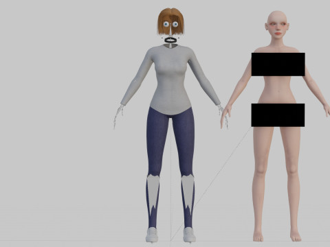 Basic cool woman V32883 Modello 3D