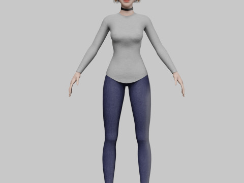 Basic cool woman V32883 Modello 3D