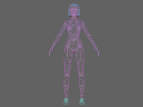 Basic cool woman V32883 Modello 3D