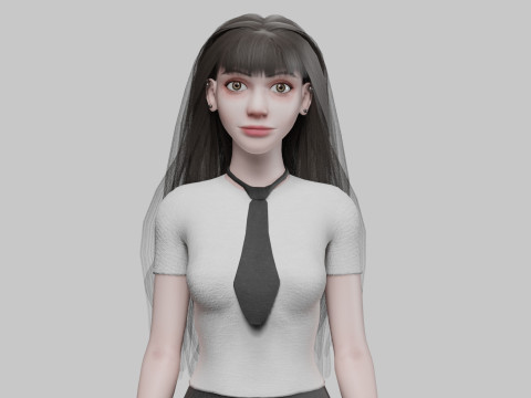 Basic Pretty Woman V32163 3D Model