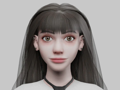 Basic Pretty Woman V32163 3D Model
