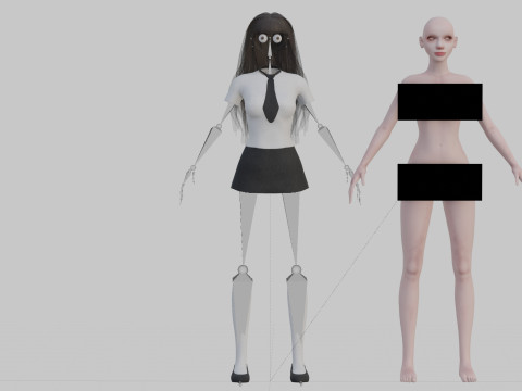 Basic Pretty Woman V32163 3D Model