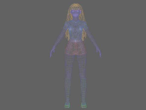 Basic Pretty Woman V32163 3D Model