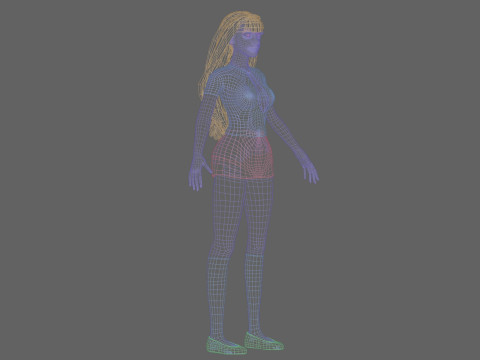 Basic Pretty Woman V32163 3D Model