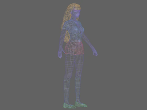 Basic Pretty Woman V32163 3D Model