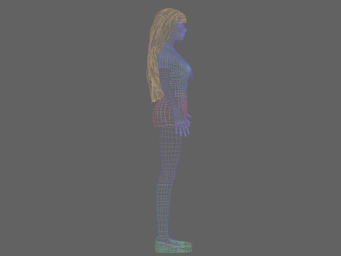 Basic Pretty Woman V32163 3D Model