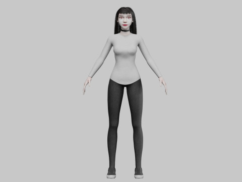 Basic Standard woman V47850 3D Model
