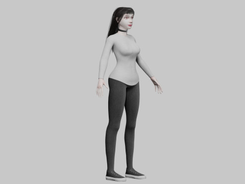 Basic Standard woman V47850 3D Model