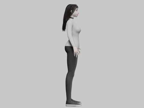 Basic Standard woman V47850 3D Model