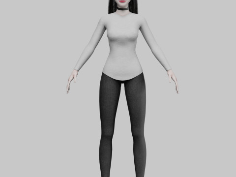 Basic Standard woman V47850 3D Model