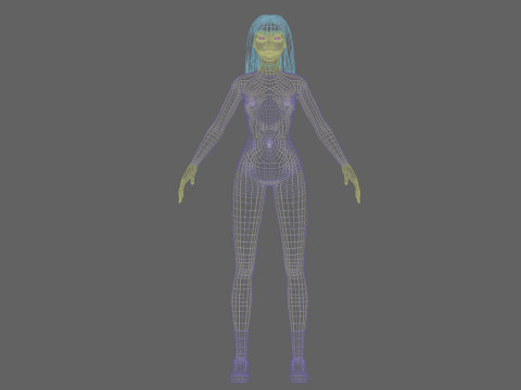 Basic Standard woman V47850 3D Model