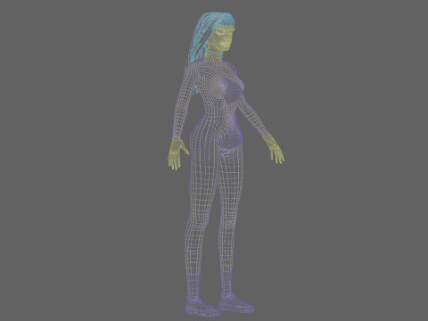 Basic Standard woman V47850 3D Model