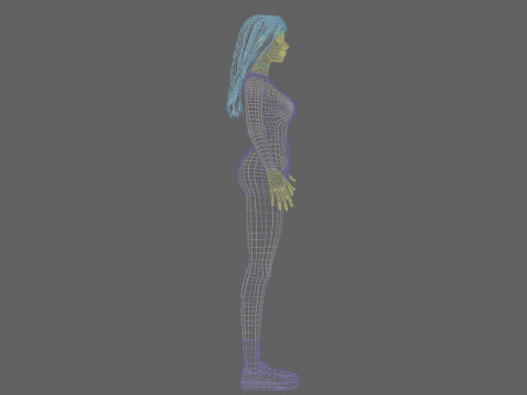 Basic Standard woman V47850 3D Model