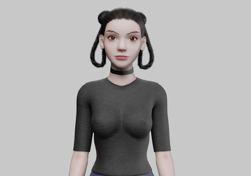 Beautiful Basic Woman V29738 3D 模型 .c4d .max .obj .3ds .fbx .stl .blend 