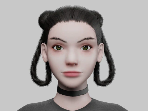 Linda Mulher B&aacute;sica V29738 Modelo 3D