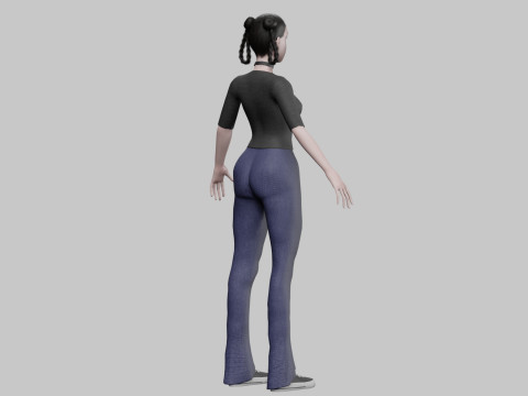 Beautiful Basic Woman V29738 3D 模型