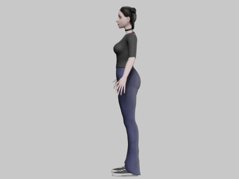 Beautiful Basic Woman V29738 3D 模型