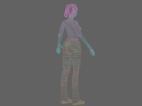 Linda Mulher B&aacute;sica V29738 Modelo 3D