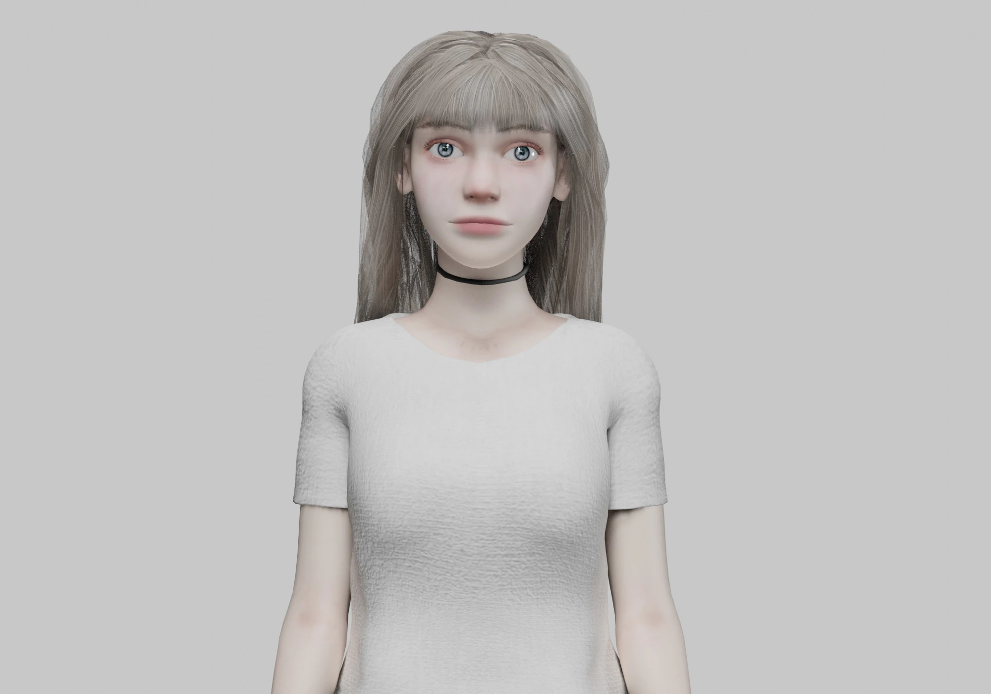 Beautiful cute Woman V32545 3D Model .c4d .max .obj .3ds .fbx .stl .blend 