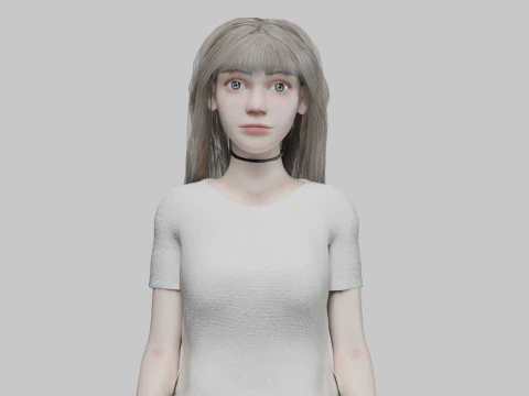 Hermosa linda mujer V32545 Modelo 3D