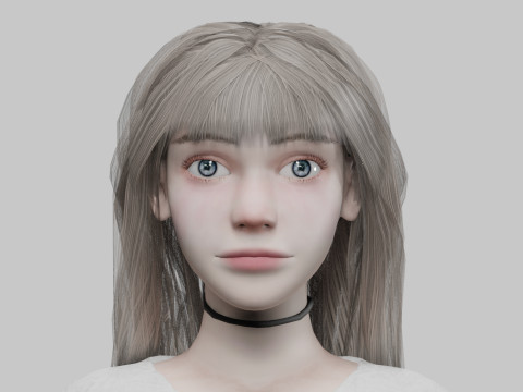 Beautiful cute Woman V32545 3Dモデル