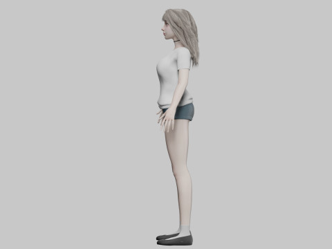 Beautiful cute Woman V32545 3Dモデル