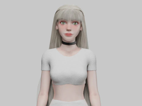 Classico Basico Donna V42409 Modello 3D