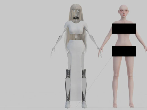 Classic Basic Woman V42409 3D Model