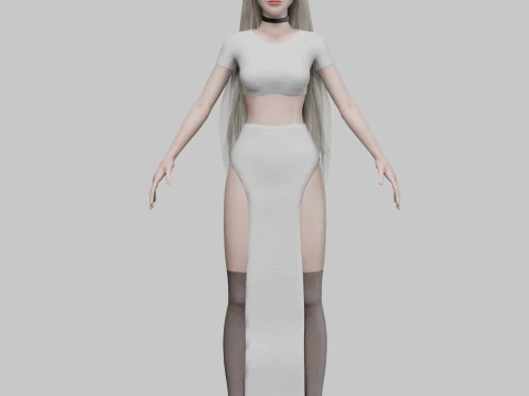Classic Basic Woman V42409 3D Model