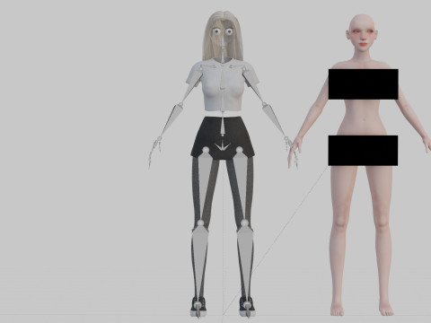 Classic Pretty Woman V29714 3D Model