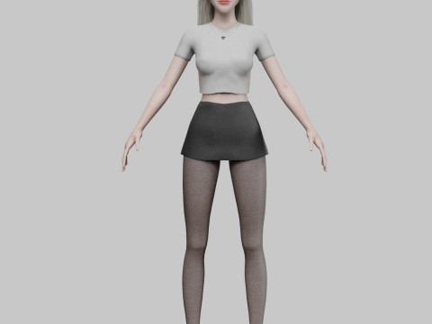 Classic Pretty Woman V29714 3D Model