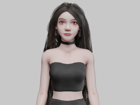 Cool Basic Woman V45779 3D 모델