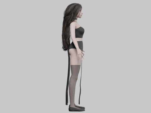 Cool Basic Woman V45779 3Dモデル
