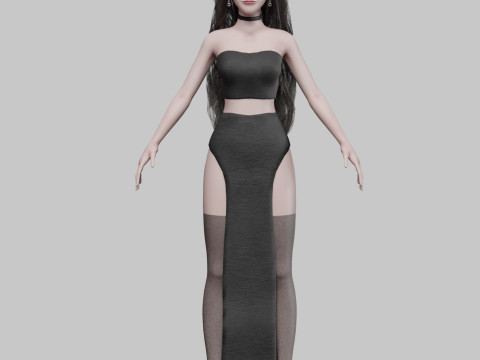 Cool Basic Woman V45779 3Dモデル