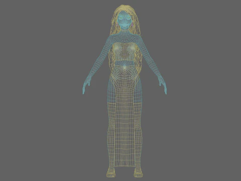 Cool Basic Woman V45779 3D Model