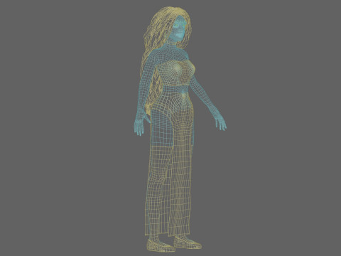 Cool Basic Woman V45779 3Dモデル