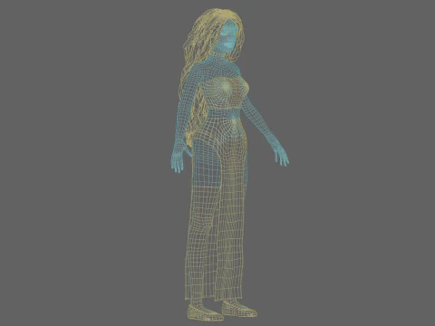 Cool Basic Woman V45779 3D Model