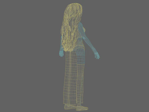 Cool Basic Woman V45779 3D Model