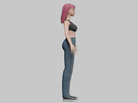 Cute Beautiful woman V29403 3Dモデル