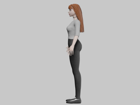 Cute stylized woman V29689 3D मॉडल